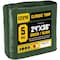 Core Tarps Tarp, 36 ft L x 0.5 mm H x 24 ft W, 5 Mil, Green/Black, Polyethylene CT-503-24X36 - alternate 1